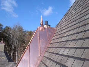 A metal roof project from Charlotte roofing company Advanced Roofing and Exteriors